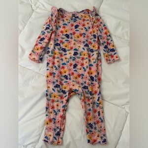 Tea Floral One Piece Baby Romper